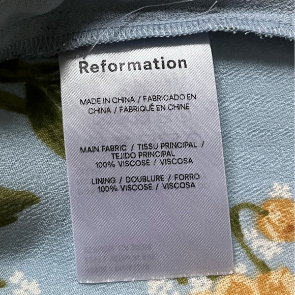 Reformation Blue Floral Blouse - Picture 7 of 16